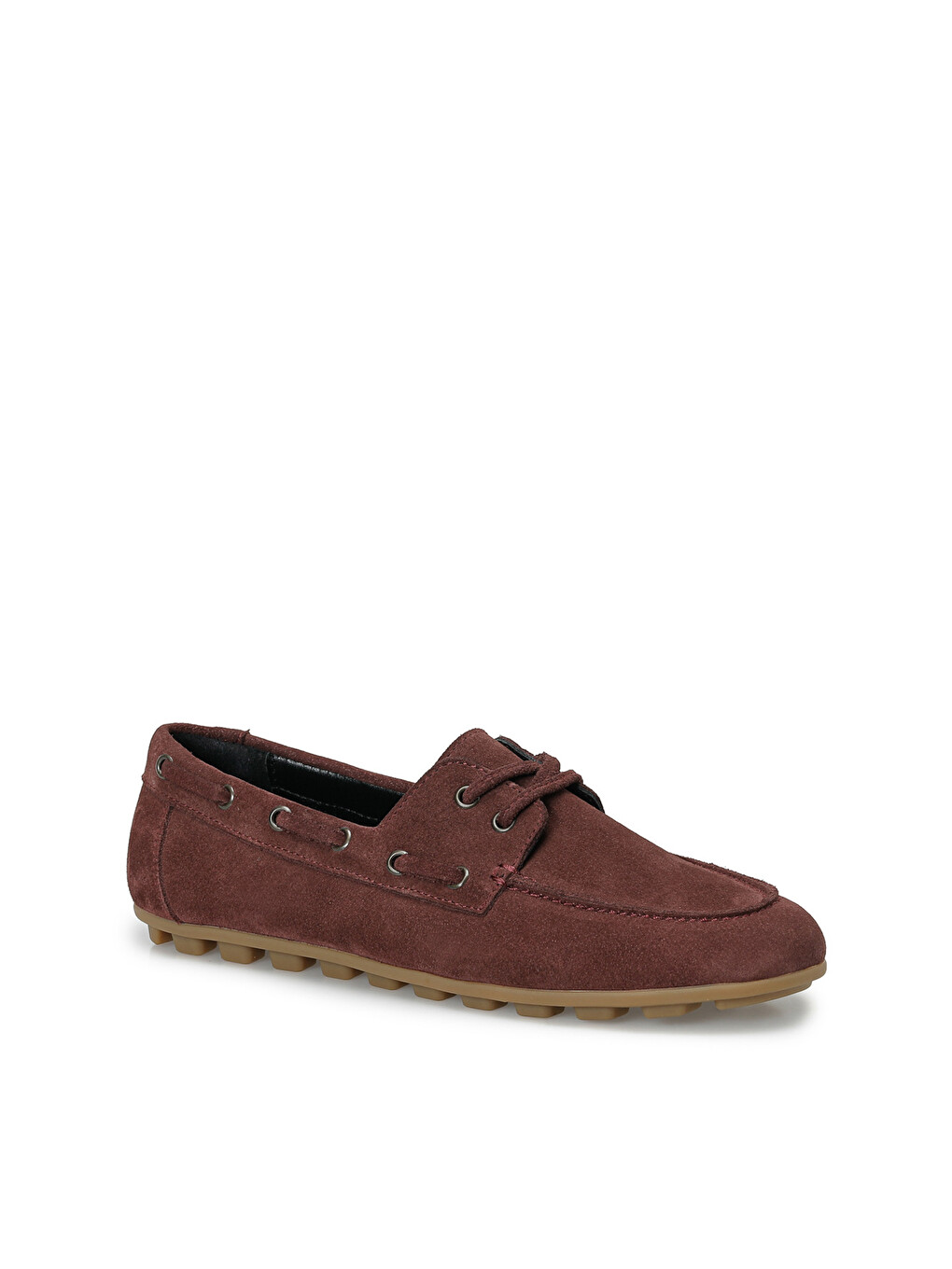 26k-224 Bordo Kadın Loafer-1