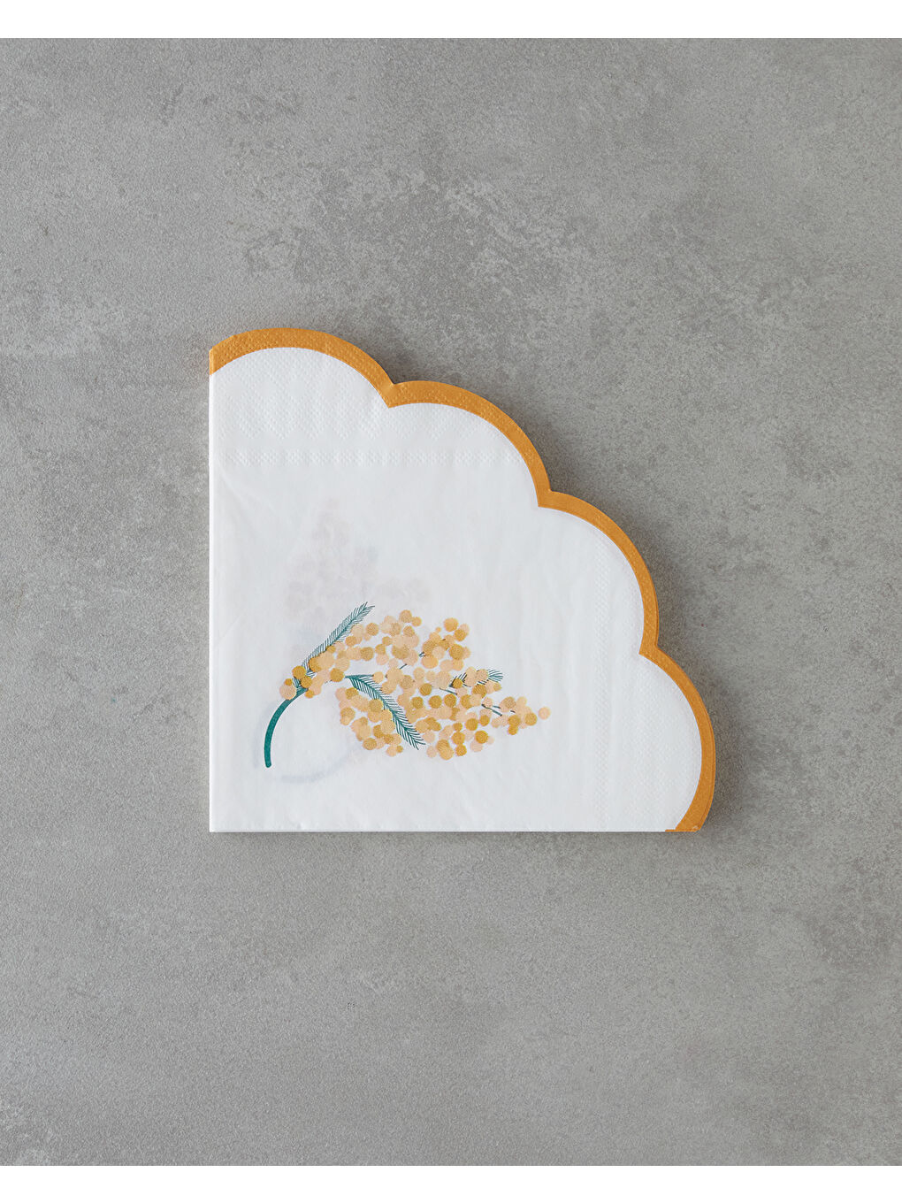 Fluora 20'li Kağıt Peçete 33x33 cm Beyaz - Sarı