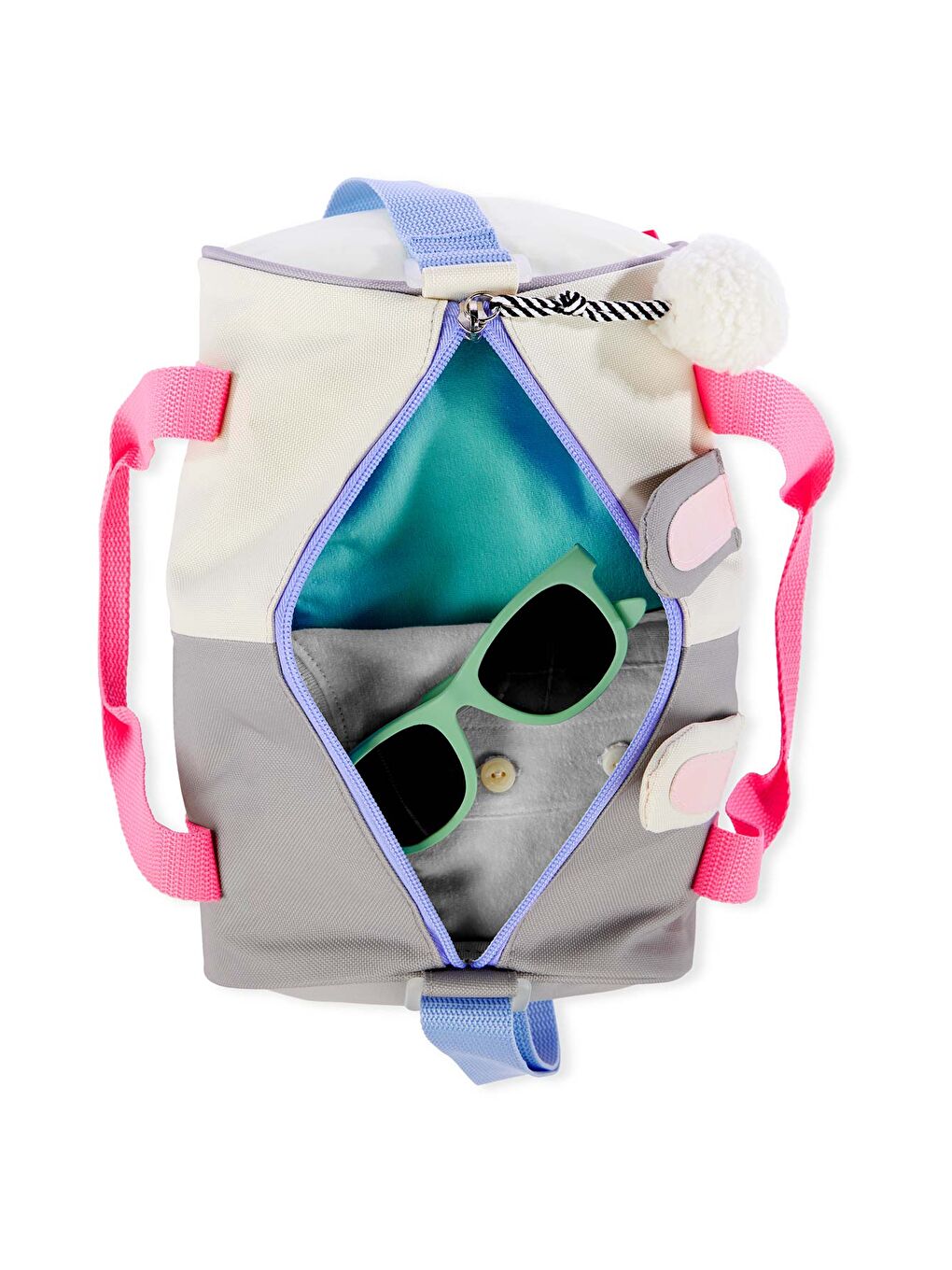 Karışık Duff Silindir Çanta Tavşan-3