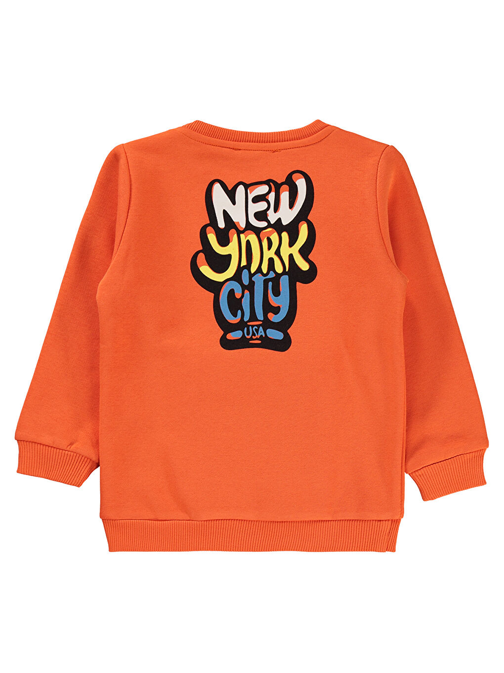 Civil Turuncu Erkek Çocuk Sweatshirt 2-5 Yaş Oranj - 1