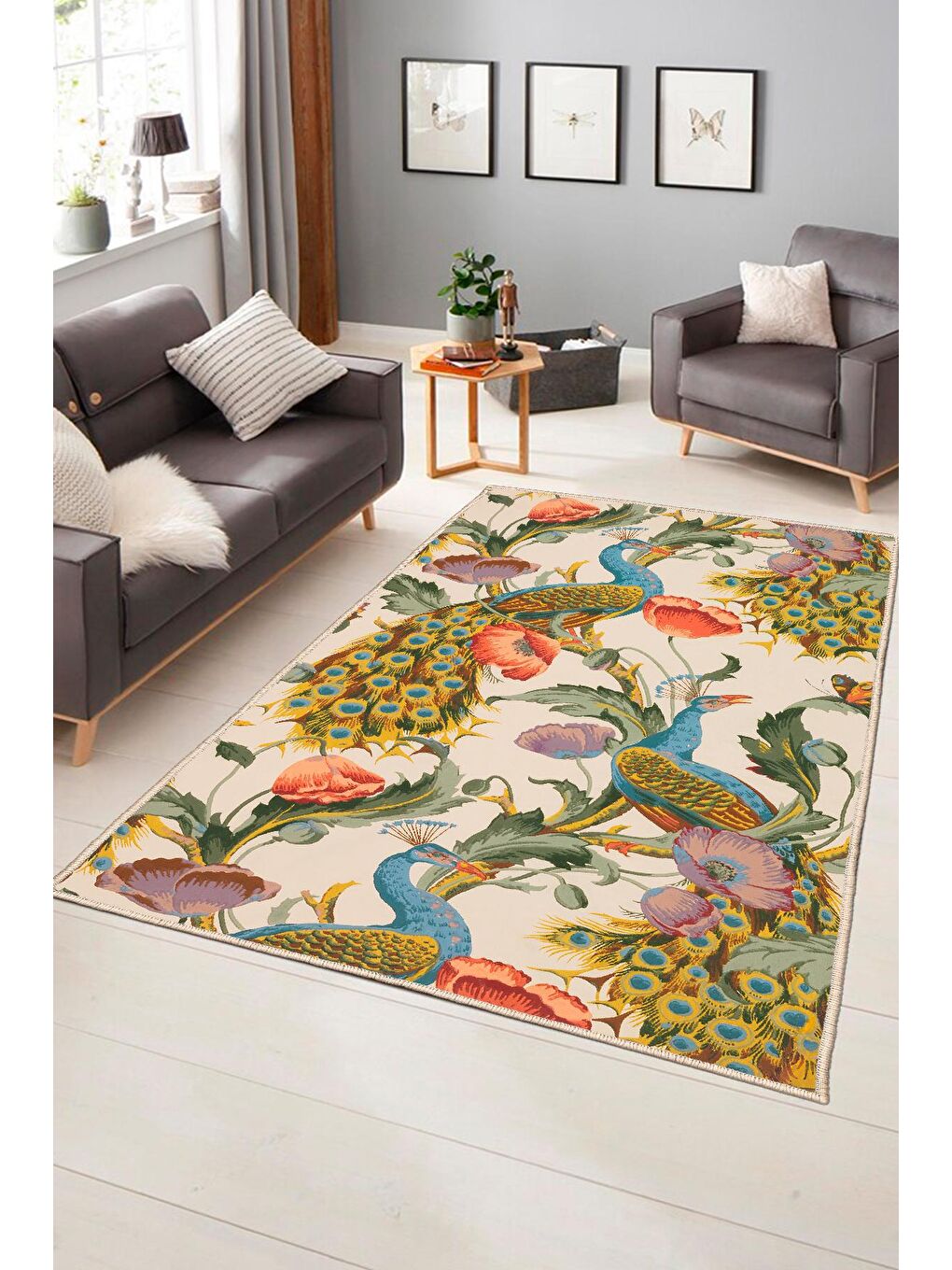 Karışık Dekoratif Özel Tasarım Modern Halısı 120x180 cm