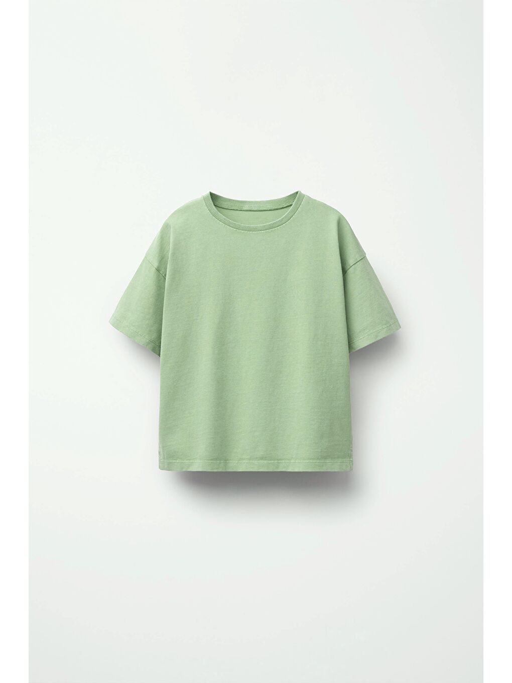 Yeşil Kız Çocuk Basic kısa Kollu T-Shirt