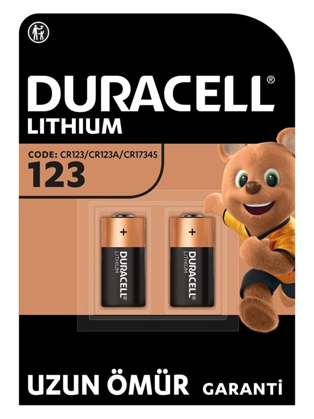 CR 123 Yüksek Güçlü Lityum Pil  2 li paket  3V  CR123   CR123A   CR17345