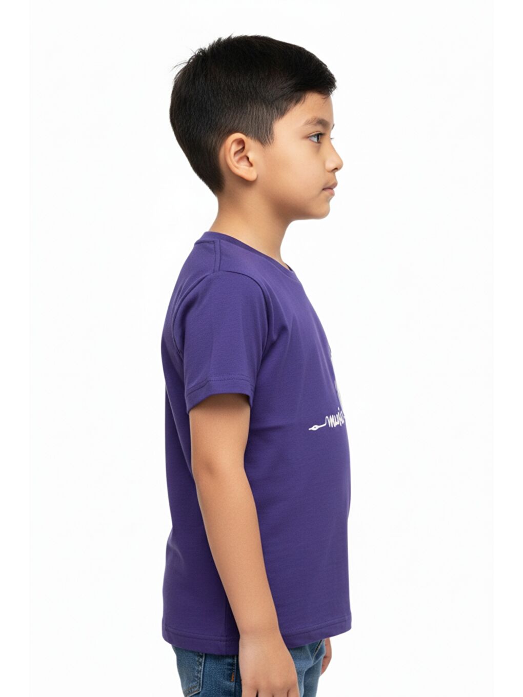Lacivert Erkek Çocuk Baskılı Tişört-2