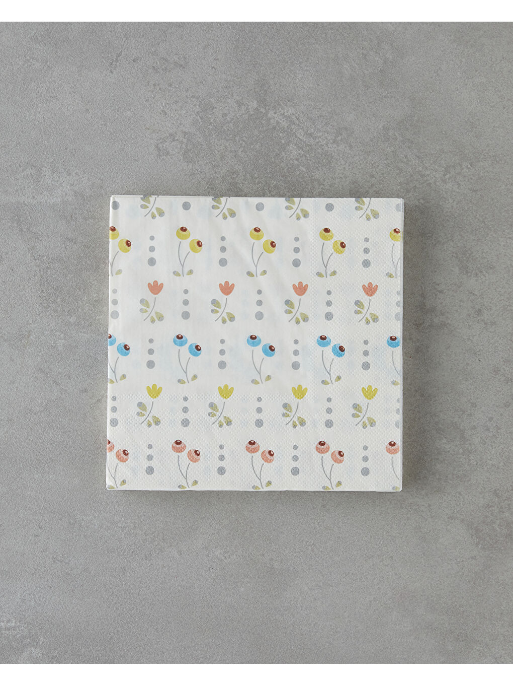 Beyaz Petalpop 20'li Kağıt Peçete 33x33 cm Renkli