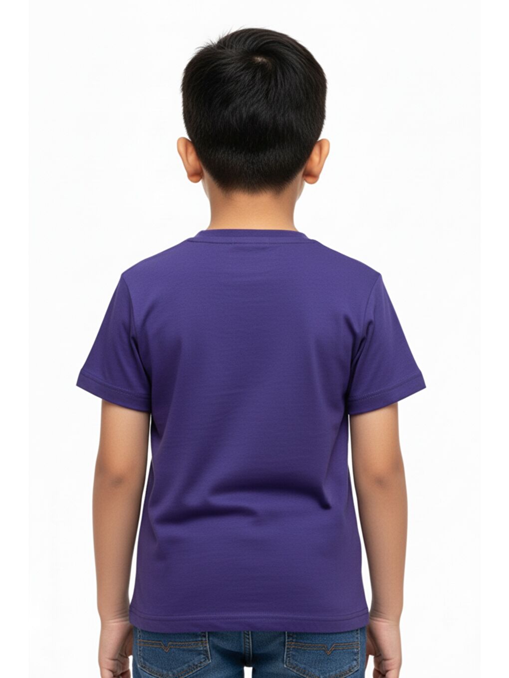 Lacivert Erkek Çocuk Baskılı Tişört-4