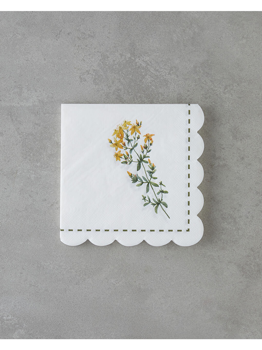 Beyaz Blossia Kağıt 20'li Kağıt Peçete 33x33 cm Renkli