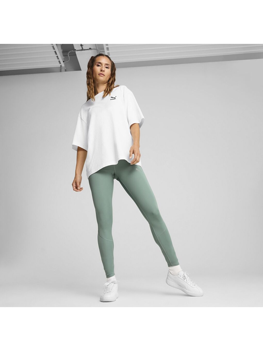 Evostripe Kadın Yeşil Tayt-1