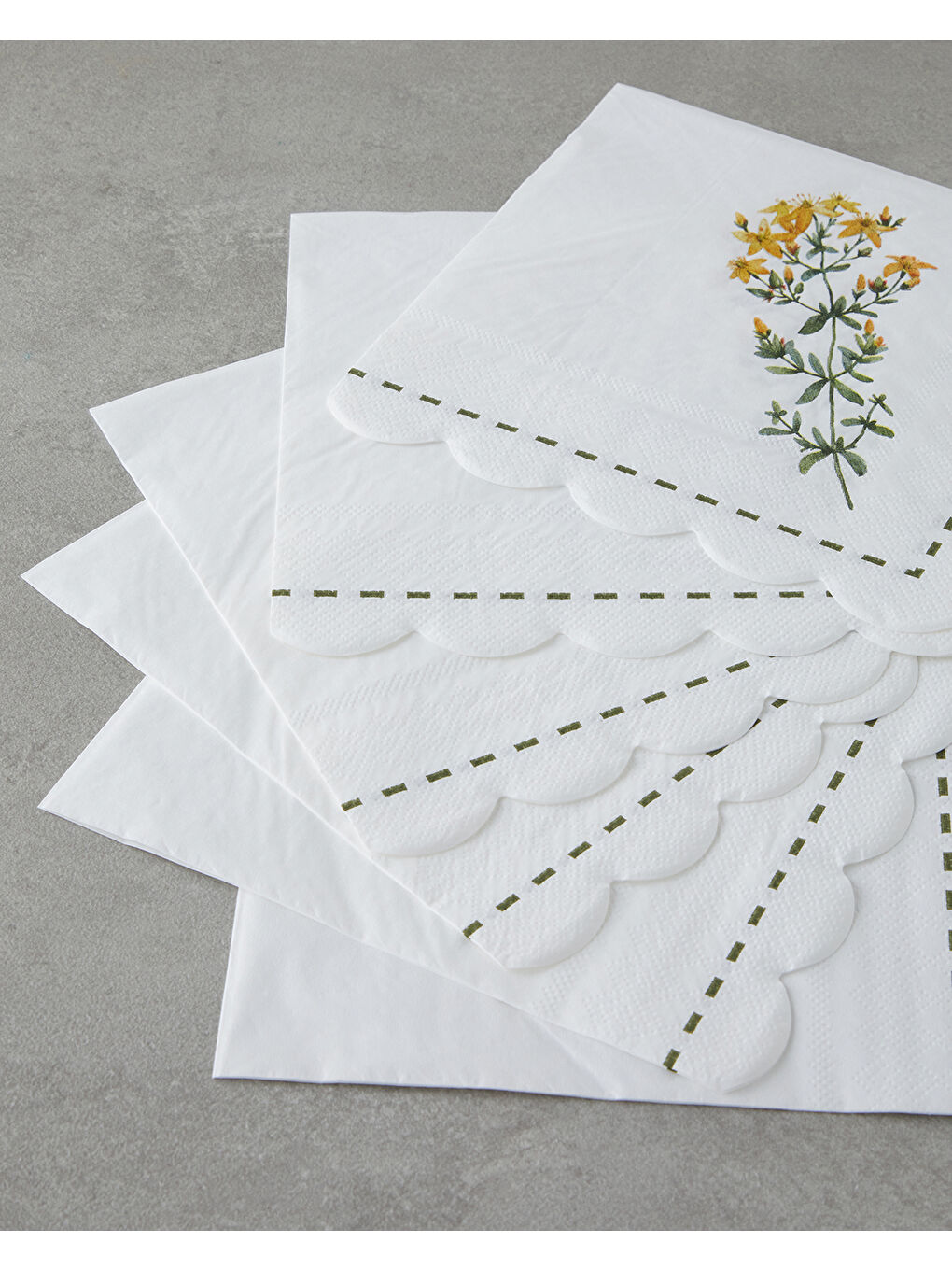 Beyaz Blossia Kağıt 20'li Kağıt Peçete 33x33 cm Renkli-1