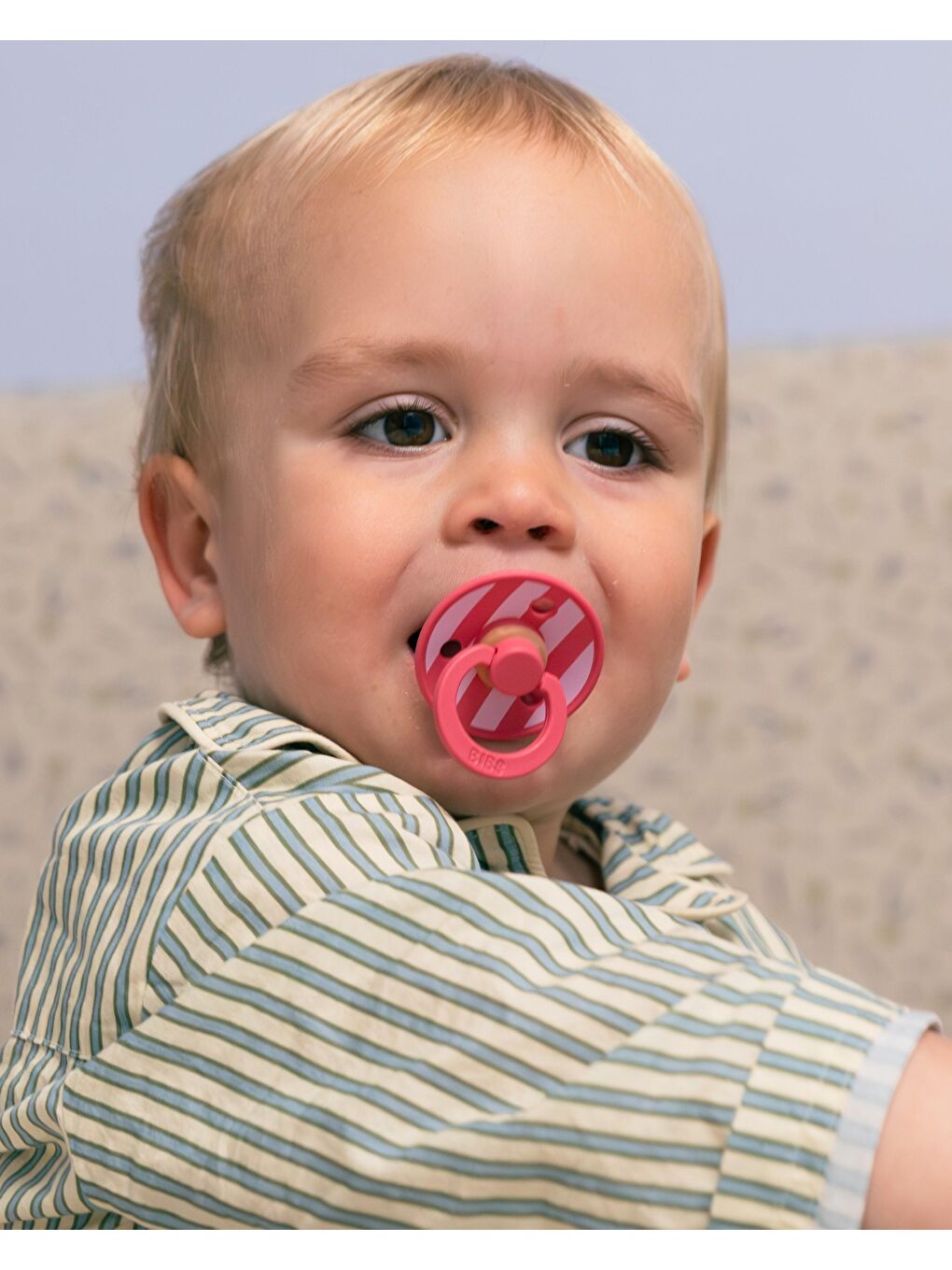 Bibs Studio Colour Block Kauçuk Emzik-Coral/B.Pink-0-6 Ay - 3