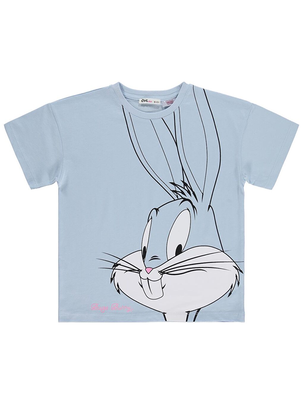 Gri Bugs Bunny 10-13 Yaş Tişört - Mavi