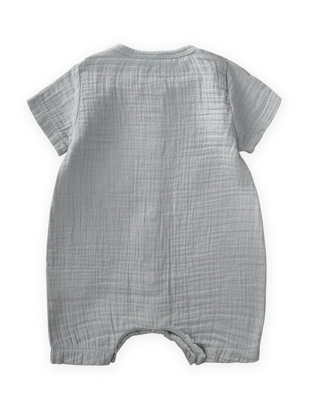 Zebra Nakışlı Müslin Şort Tulum 0-3 Yaş Su Yeşili-1