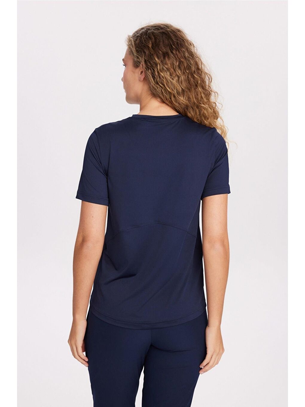 Active Kısa Kollu Lacivert Antrenman Üstü-Tişörtü Act-28-2