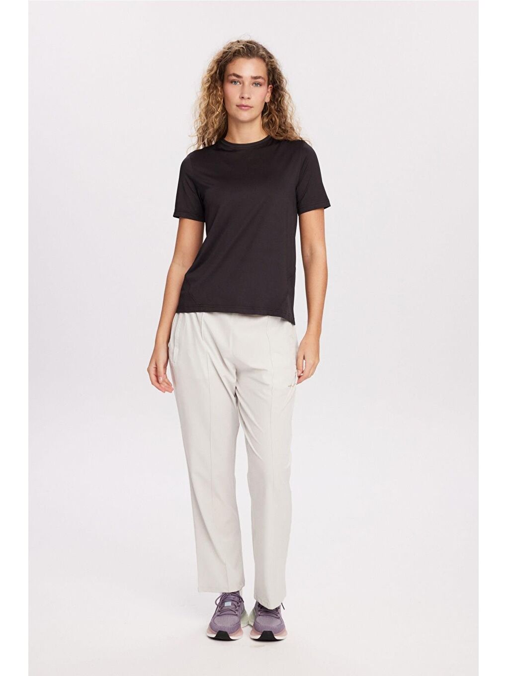 Active Kısa Kollu Siyah Antrenman Üstü-Tişörtü Act-28-1