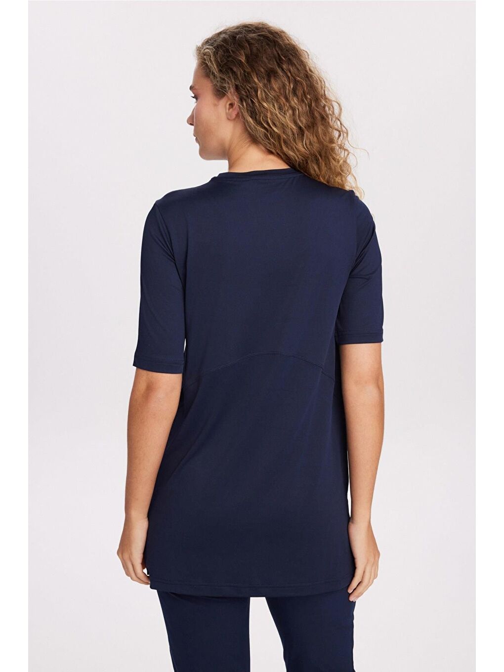 Active Yarım Kollu Lacivert Antrenman Üstü-Tişörtü Act-46-1