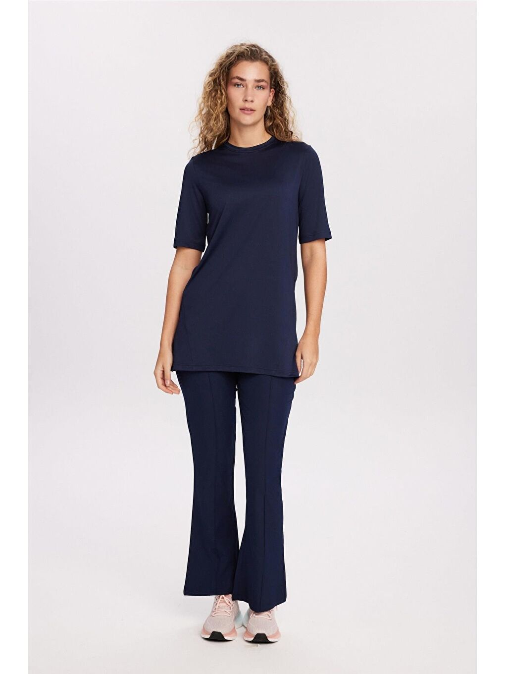 Active Yarım Kollu Lacivert Antrenman Üstü-Tişörtü Act-46-2