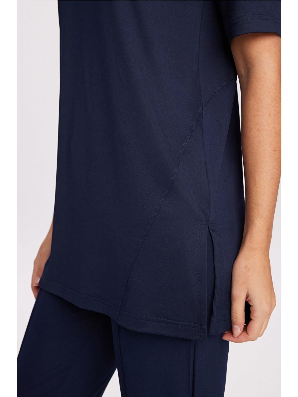 Active Yarım Kollu Lacivert Antrenman Üstü-Tişörtü Act-46-3