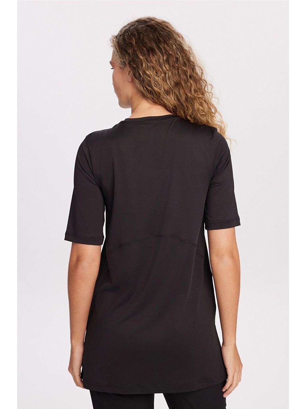 Active Yarım Kollu Siyah Antrenman Üstü-Tişörtü Act-46-1