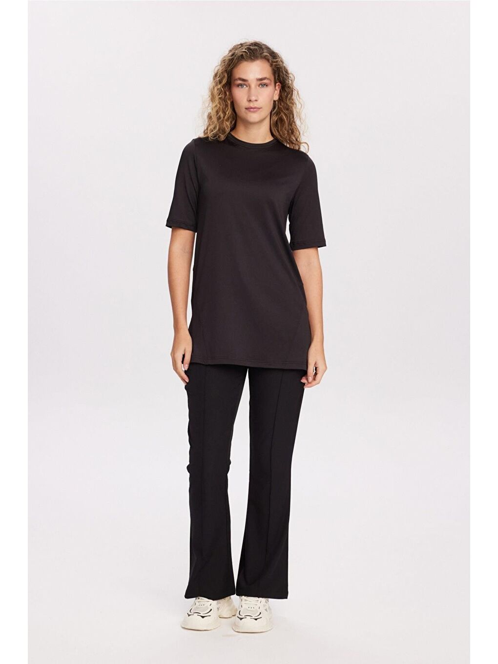 Active Yarım Kollu Siyah Antrenman Üstü-Tişörtü Act-46-2