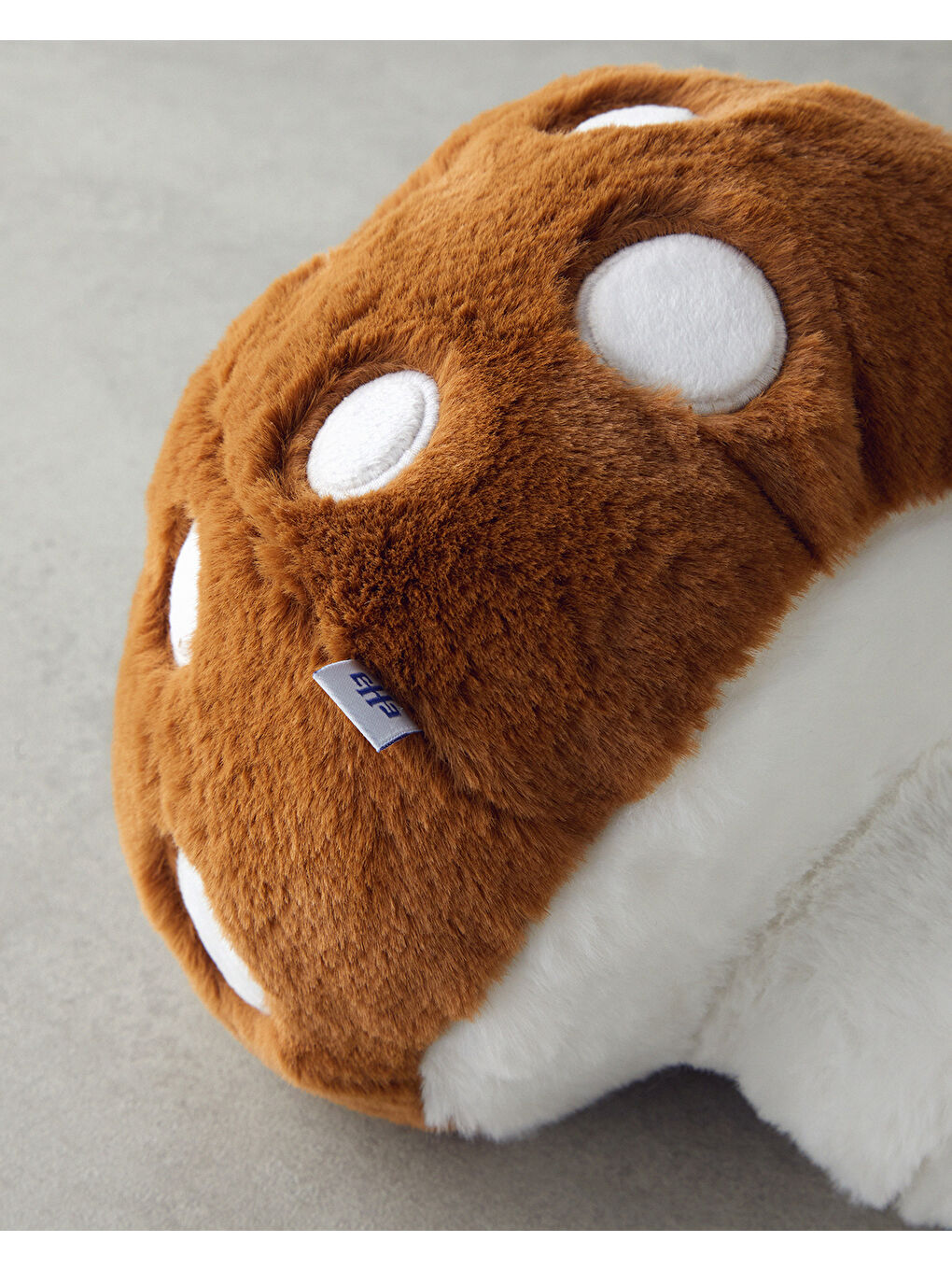 Kahverengi Mushroom Bebe Dekoratif Kırlent 31x27 cm Acı Kahve-1