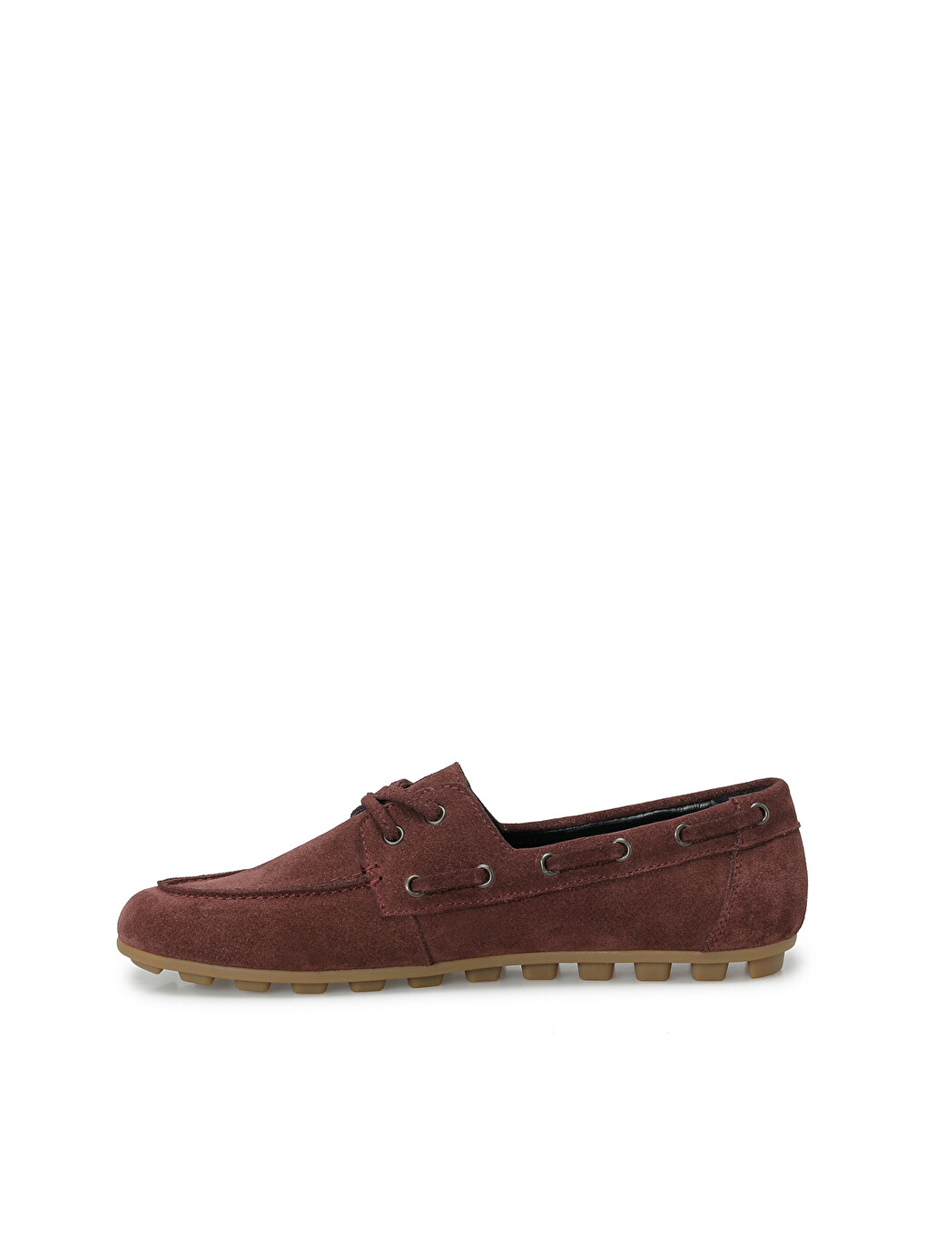 26k-224 Bordo Kadın Loafer-2