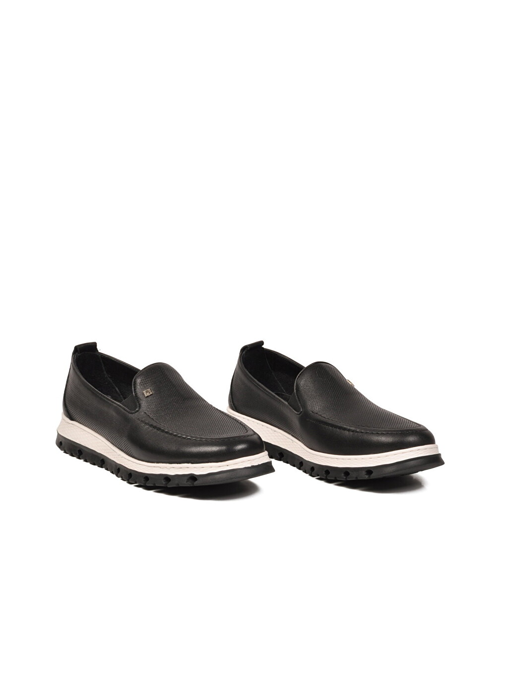 Erkek Siyah Hakiki Deri Rahat Tabanlı Makosen Casual Ayakkabı Loafer 6574 M-2