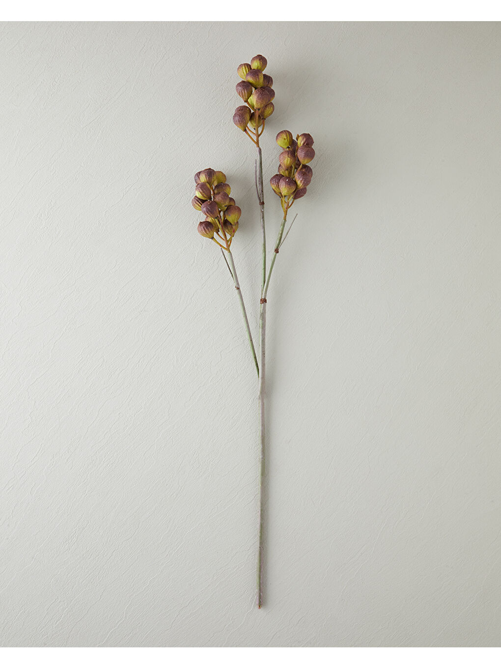 Fig branch Tek Dal Yapay Çiçek 82 cm Bordo