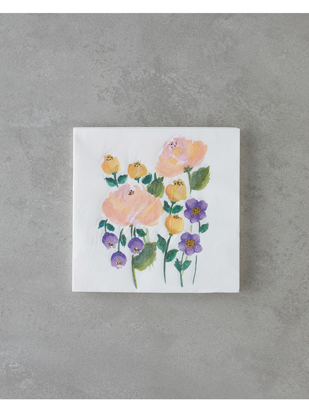 Beyaz Florset 20'li Kağıt Peçete 33x33 cm Renkli