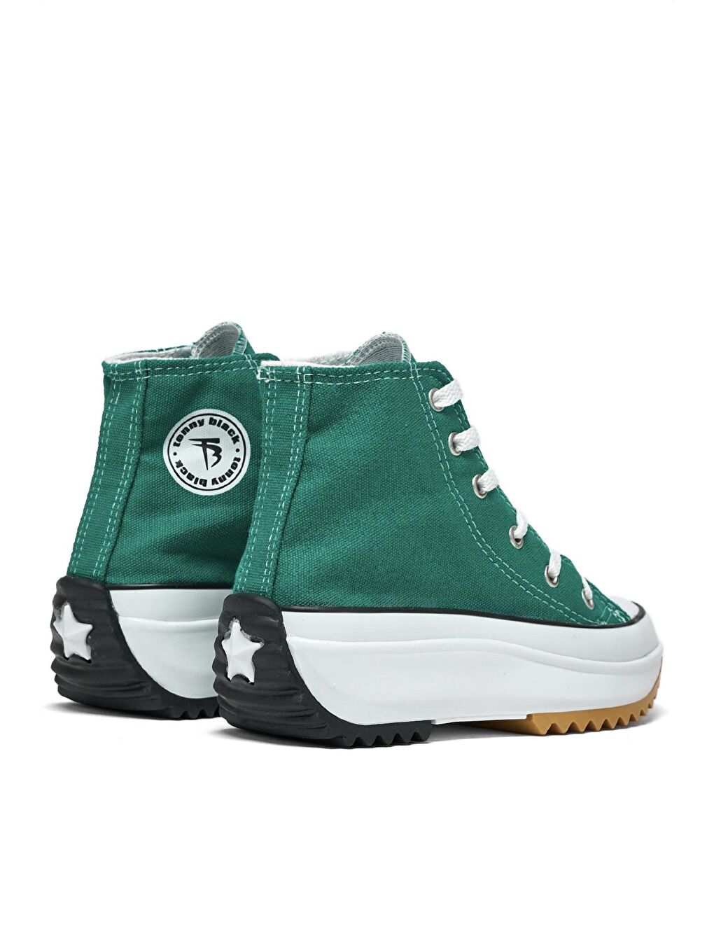 Çocuk Unisex Yeşil Rahat Kalıp Bağcıklı Uzun Spor Ayakkabı-3