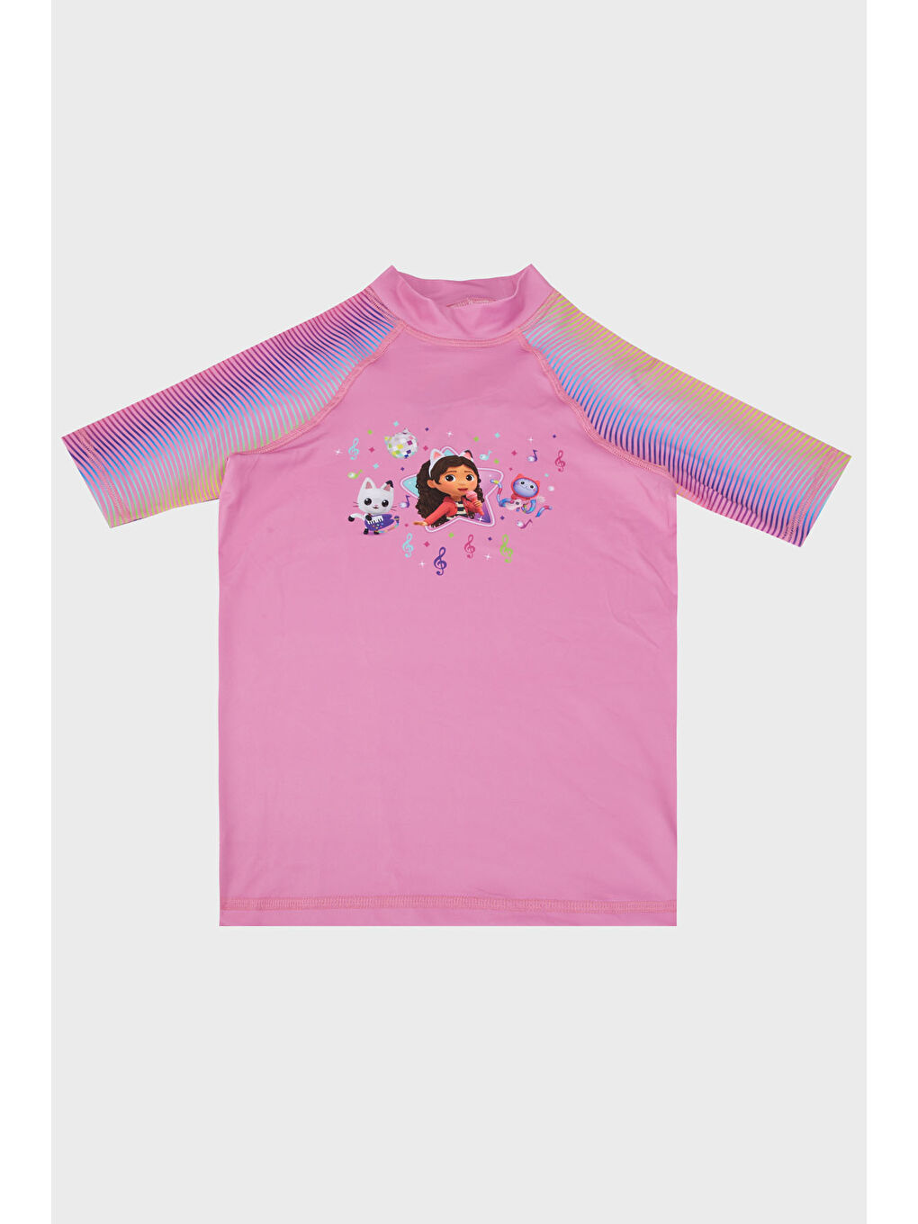 Pembe Gaby Baskılı Uv Korumalı Kısa Kollu Mayo T Shirt ST2512120000