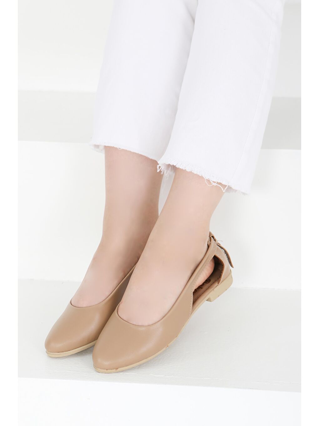 Bej Kadın Vizon Arkası Fiyonk Babet - 27415-3