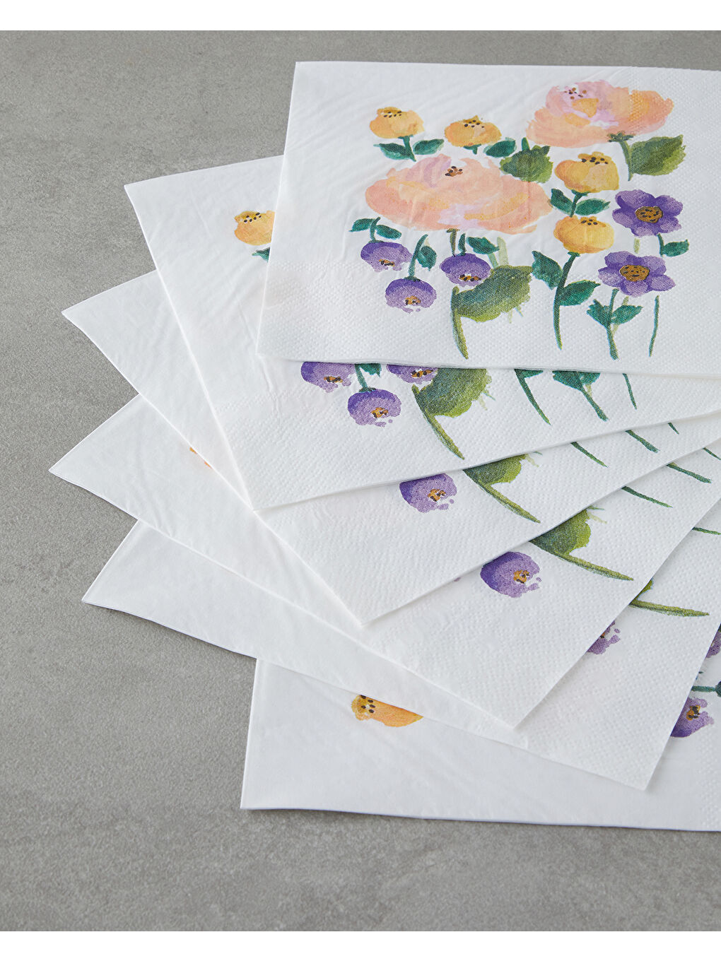 Beyaz Florset 20'li Kağıt Peçete 33x33 cm Renkli-1