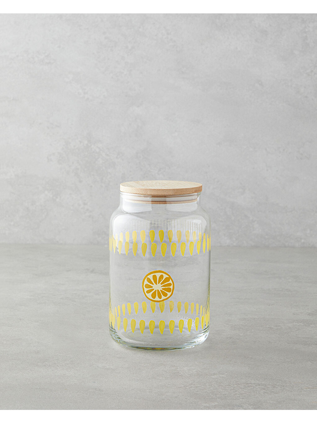 Renksiz Lemon Cam Kavanoz 970 ml Şeffaf