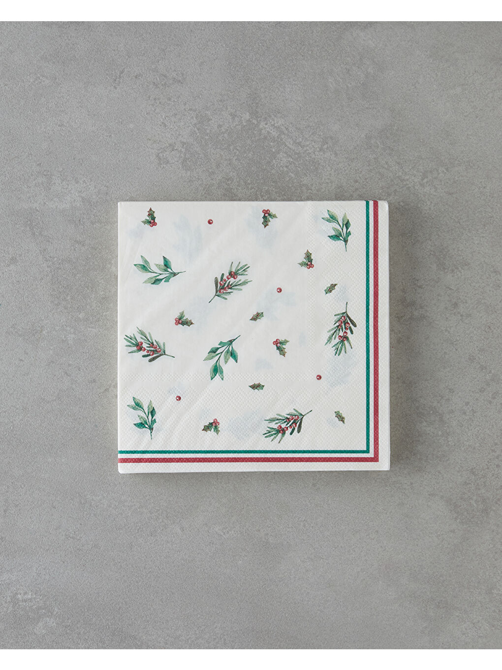 Beyaz Florise 20'li Kağıt Peçete 33x33 cm Renkli