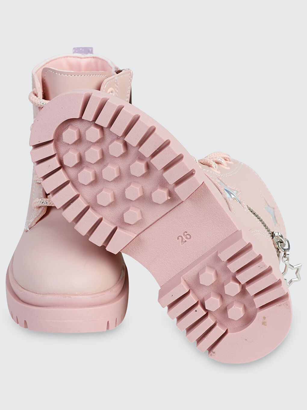 Pembe Boots Kız Çocuk Bot 31-35 Numara Pudra-2