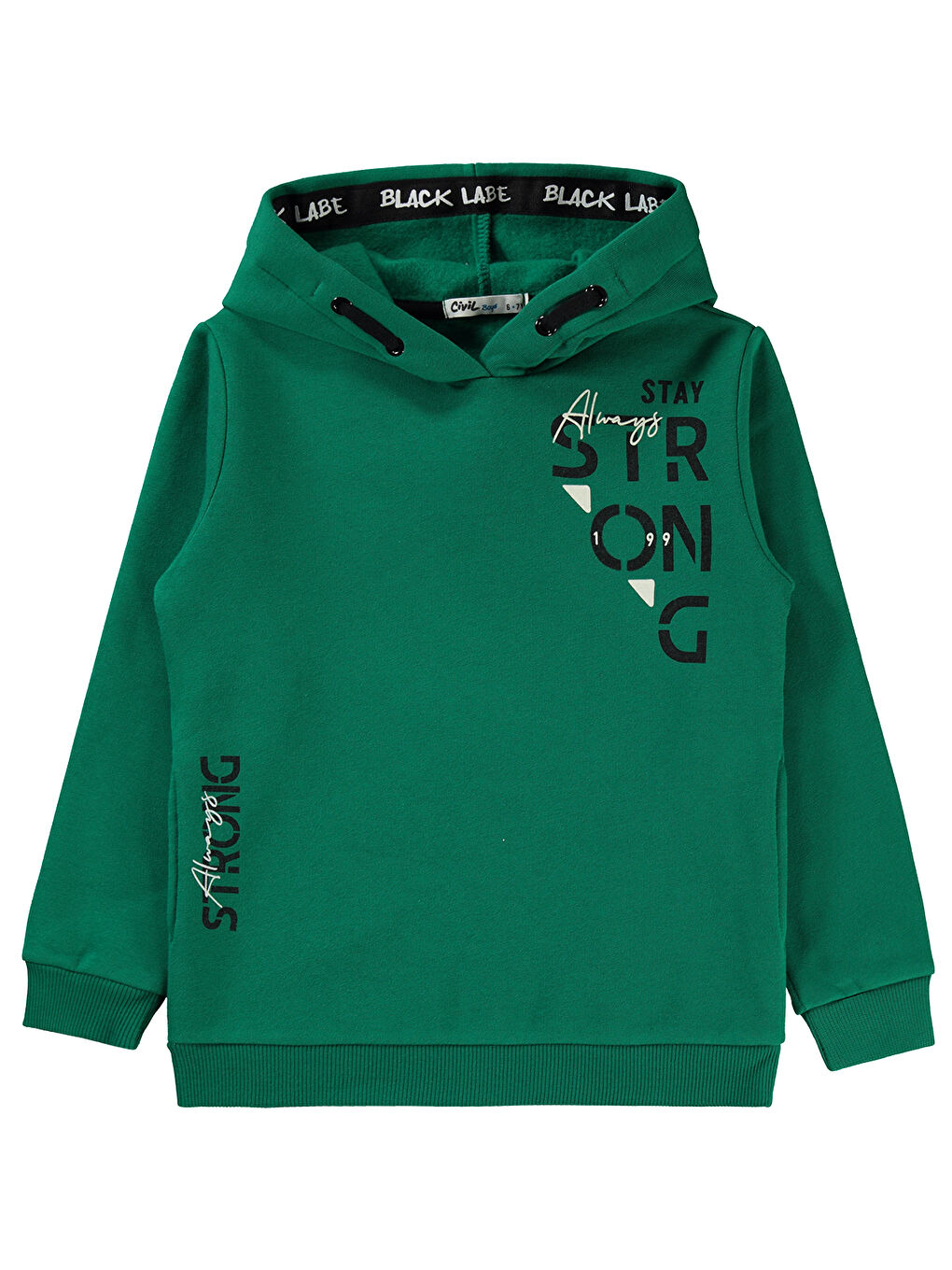 Civil Erkek Çocuk Sweatshirt 6-9 Yaş Çam Yeşili