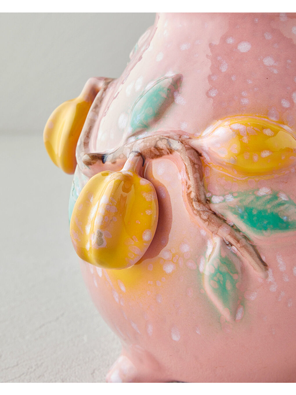 Summer Fruit Vazo 19x18x19 cm Pembe-1