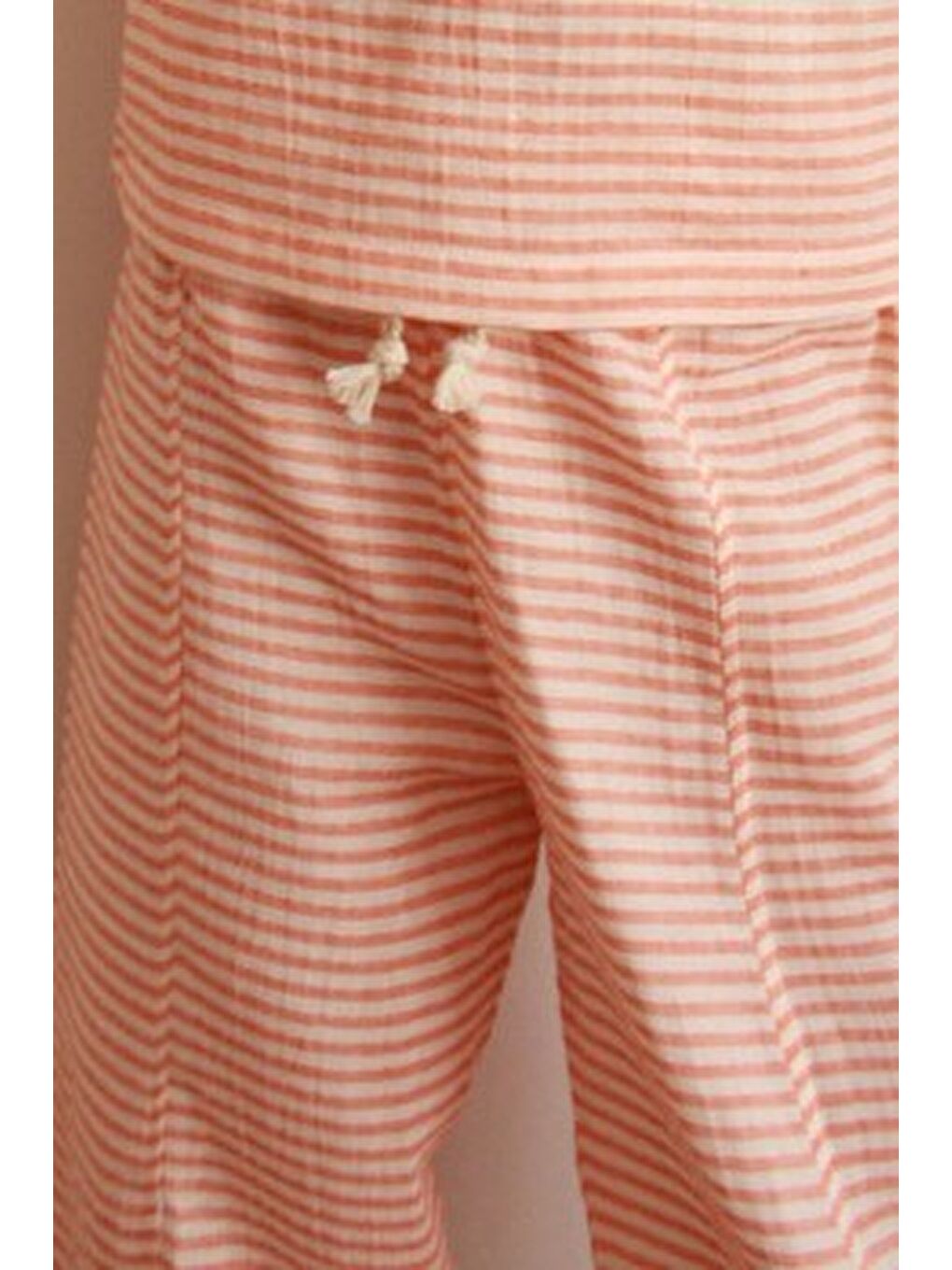 Turuncu Paça Detaylı Pantolon-2