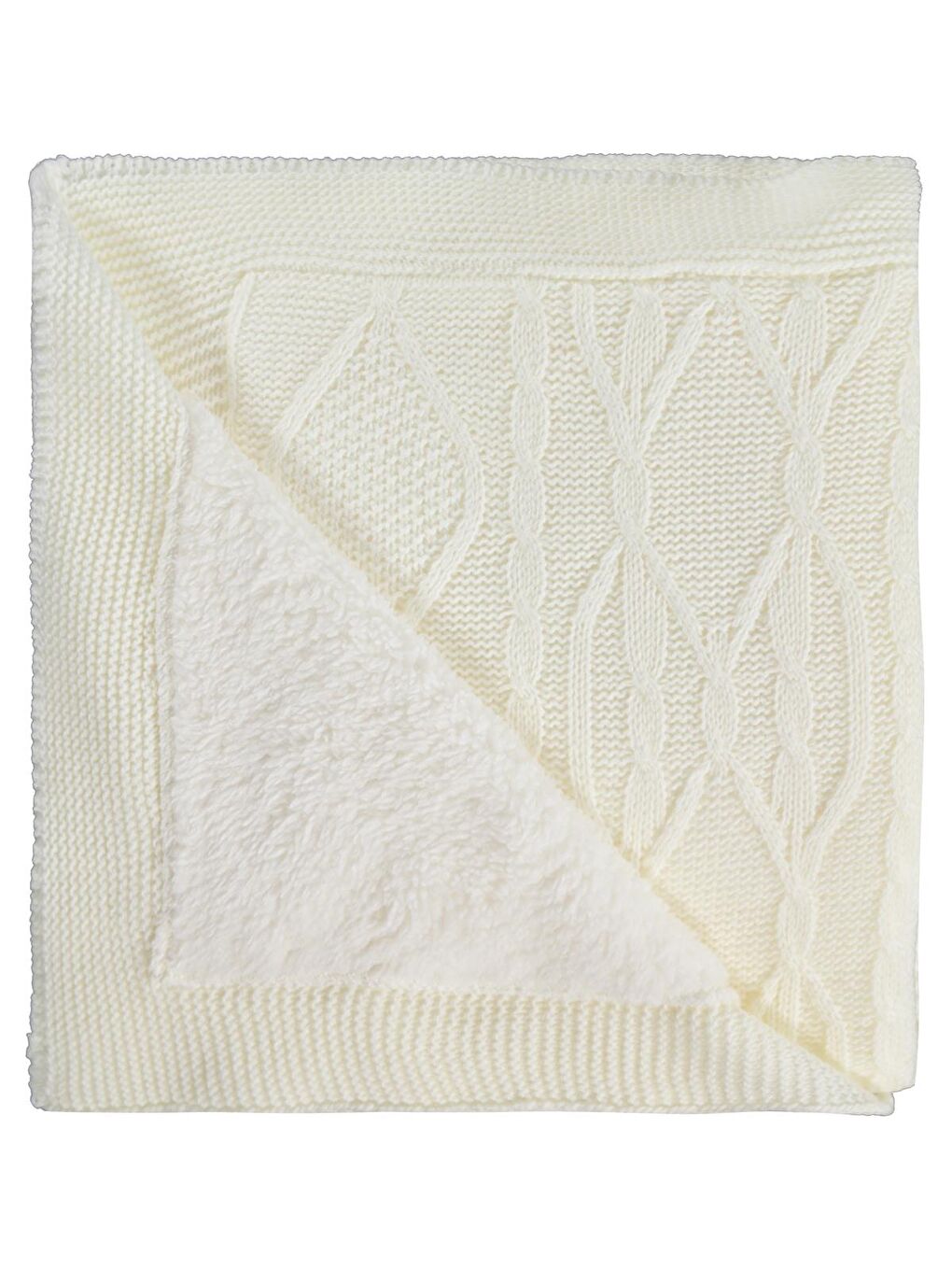 Baby Karışık Desenli Velsoftlu Battaniye - Ekru Standart