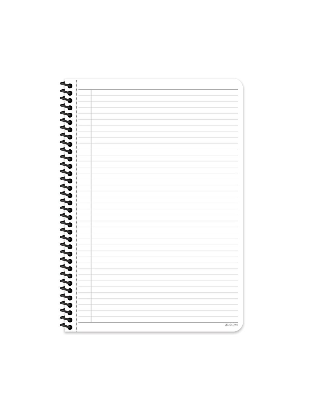 A4 Çizgili Defter Classic Marble - Lila-1