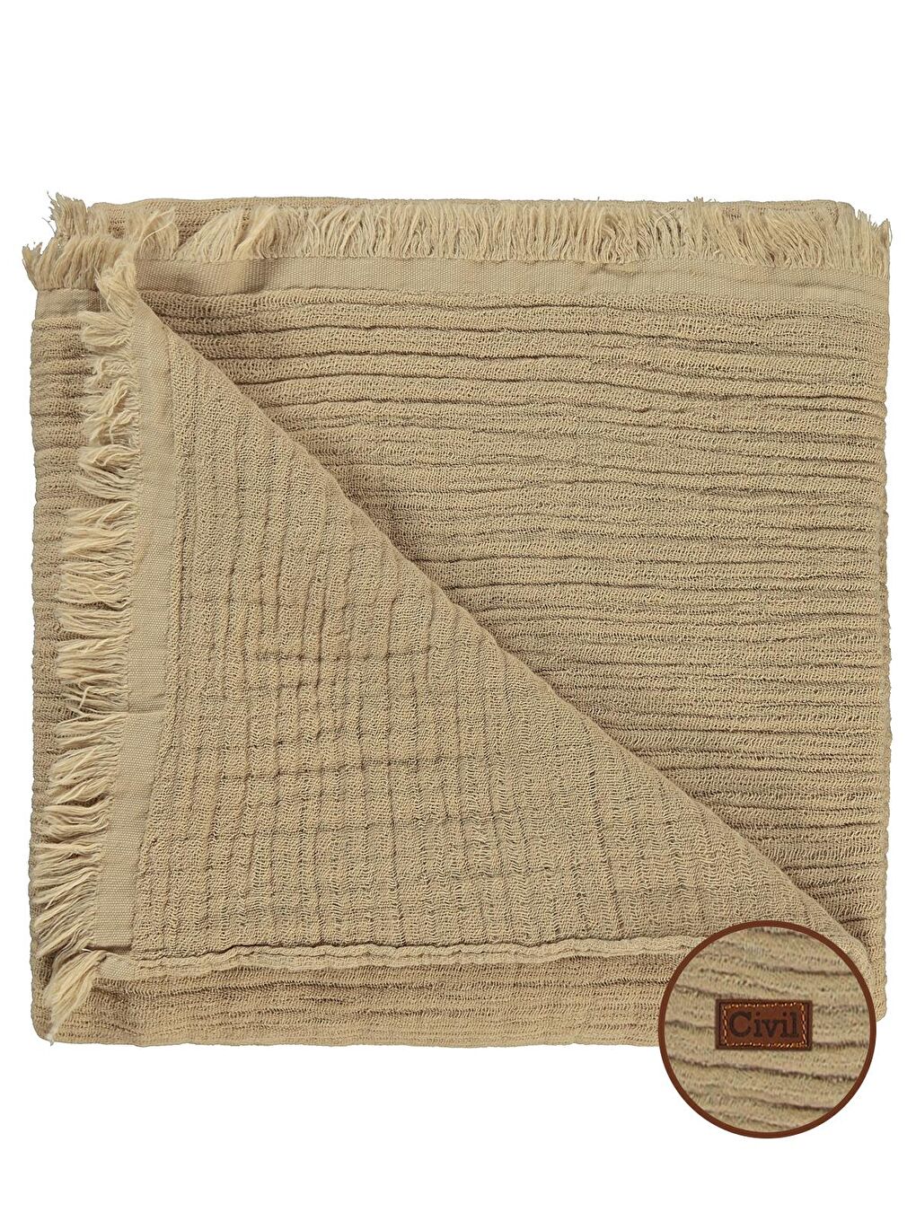 Baby Müslin Bürümcük Battaniye - Kahverengi Standart
