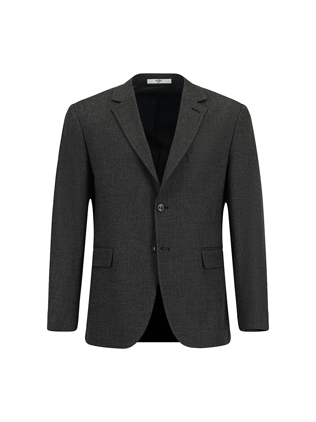 Antrasit 4 Drop Relaxed Fit Rahat Kesim Elastanlı Klasik Desenli Ceket