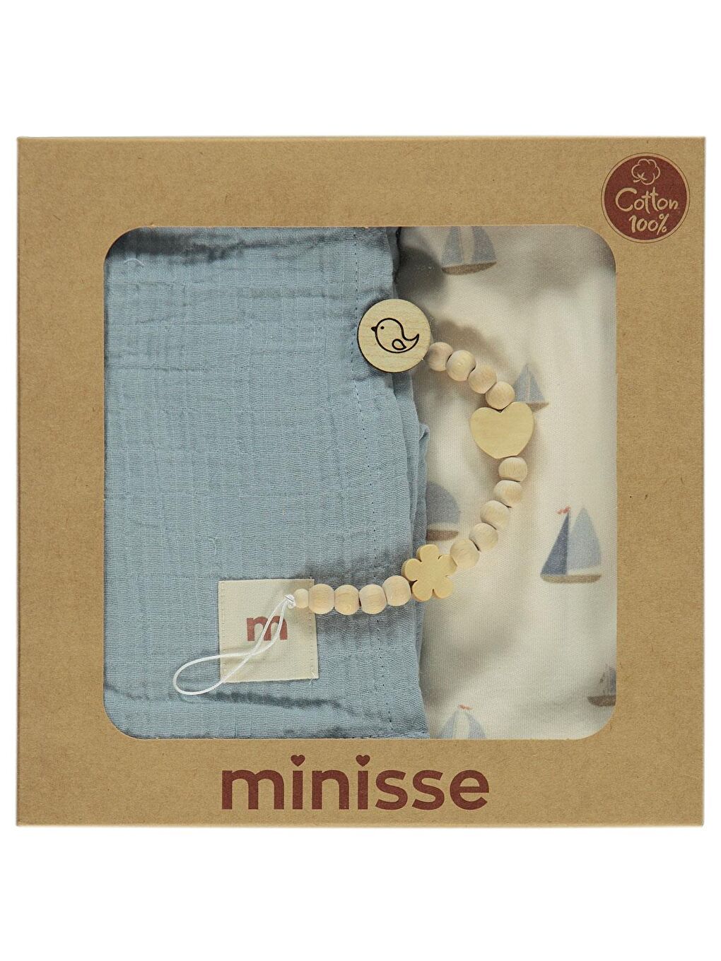 Baby Yelken Baskılı Battaniye - Ekru Standart-6