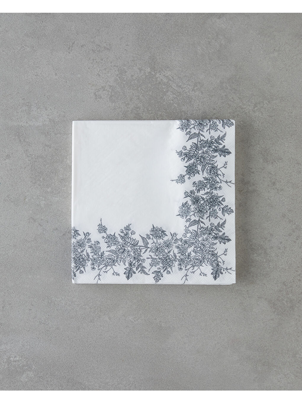 Blossy 20'li Kağıt Peçete 33x33 cm Beyaz - Yeşil