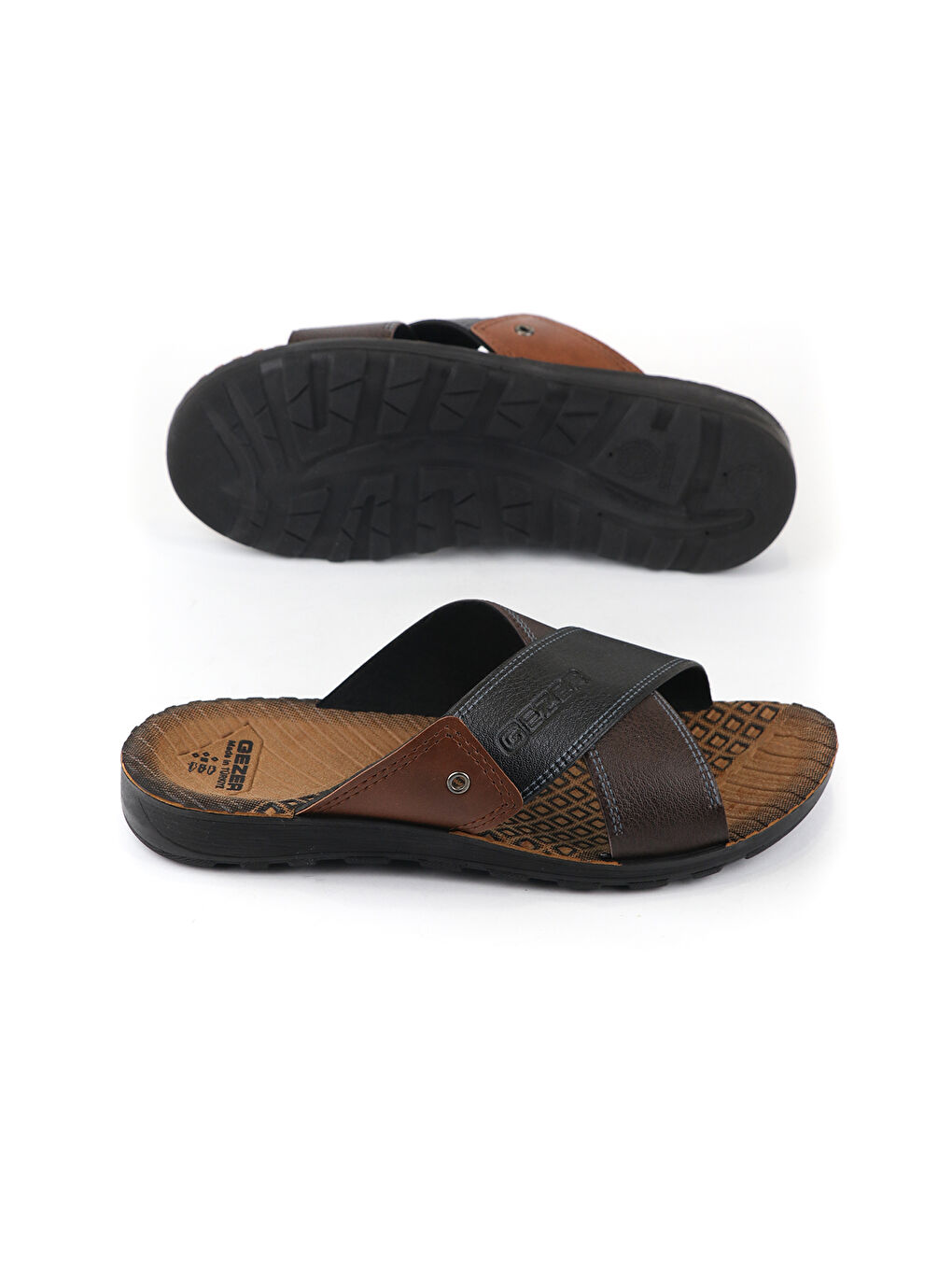 Siyah Yazlık Klasik Erkek Terlik-3