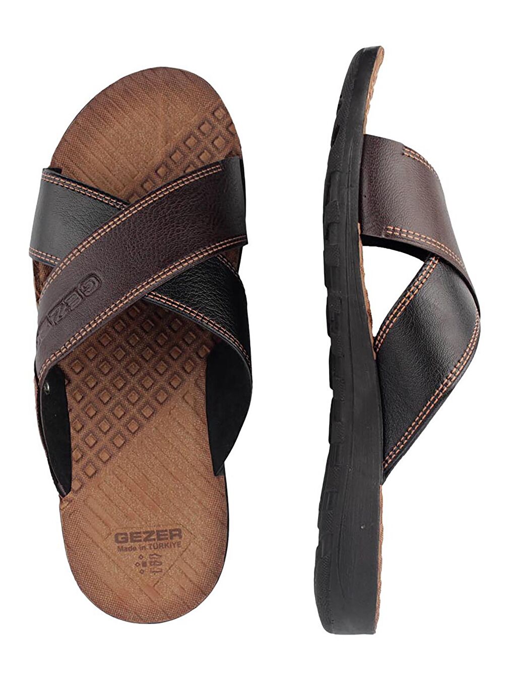 Siyah Yazlık Klasik Erkek Terlik-6