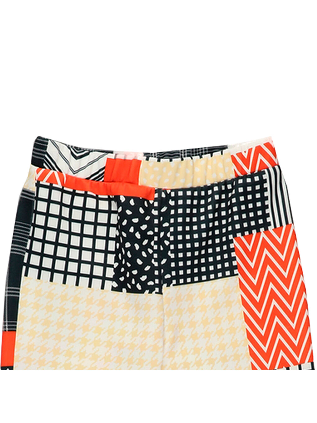 Turuncu Kız Çocuk Desenli Pantolon-2