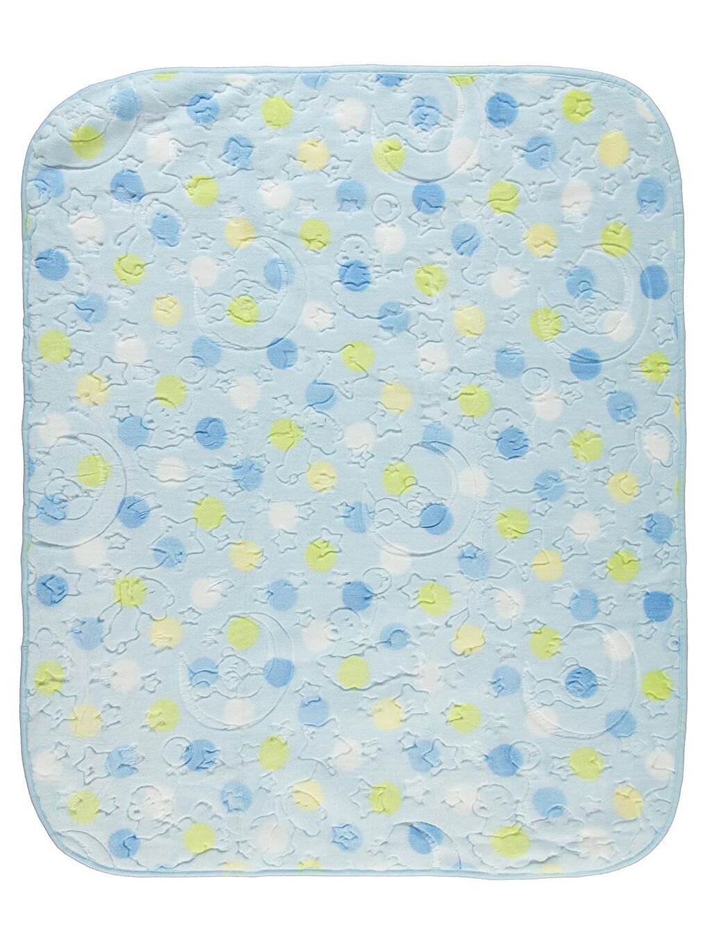 Baby Puanlı Battaniye - Mavi Standart-1