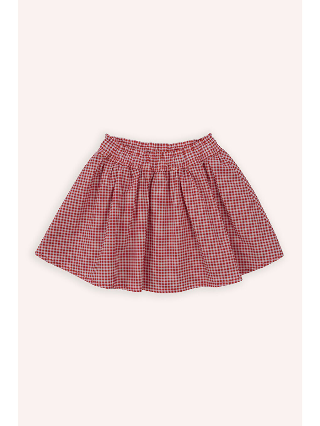 Kırmızı Kız Çocuk Pötikare Desenli Etek Nar