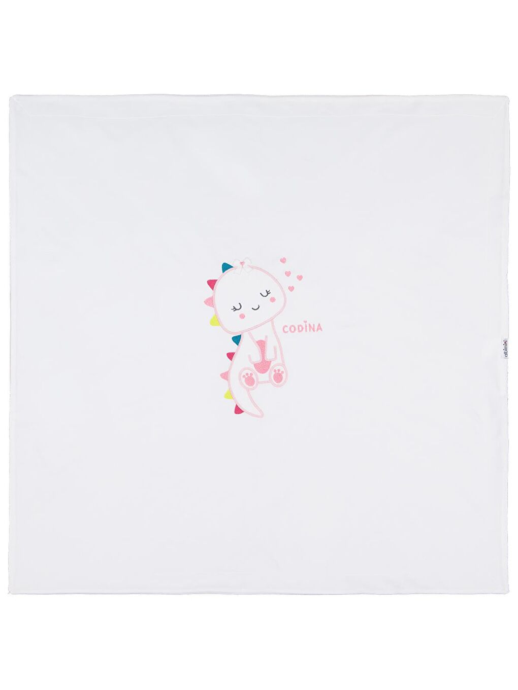 Zürafa Nakış Battaniye - Ekru Standart